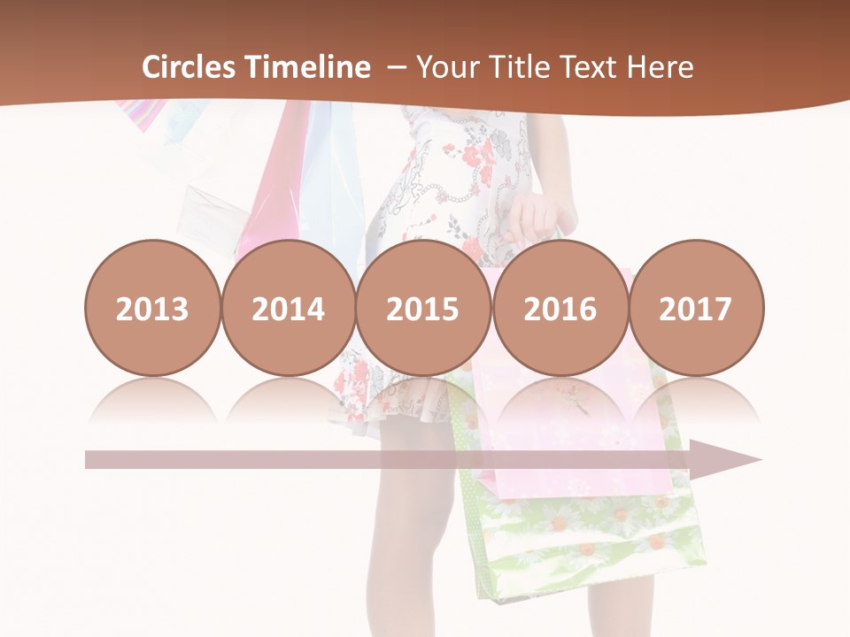 White Joy Shopper PowerPoint Template