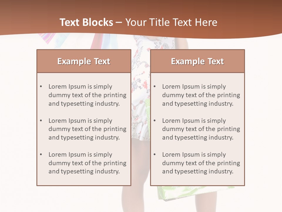 White Joy Shopper PowerPoint Template