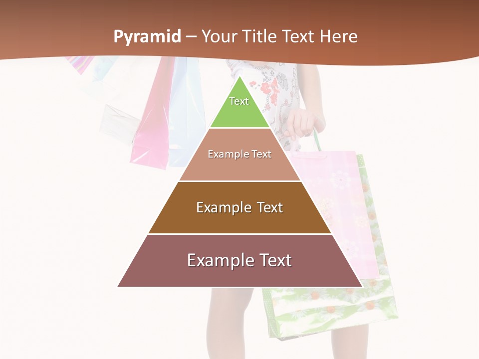 White Joy Shopper PowerPoint Template