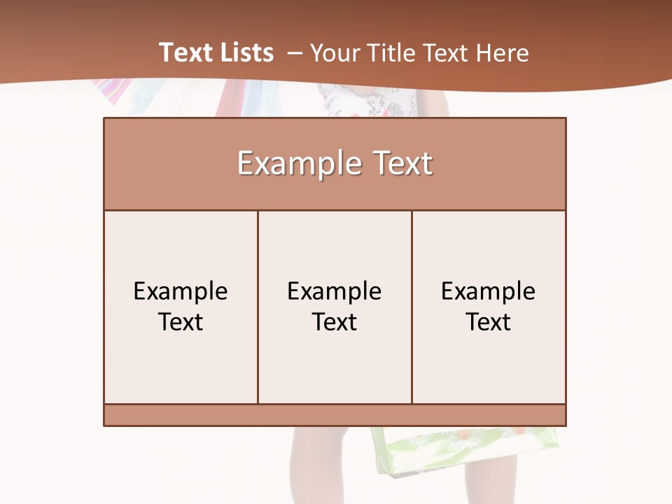 White Joy Shopper PowerPoint Template