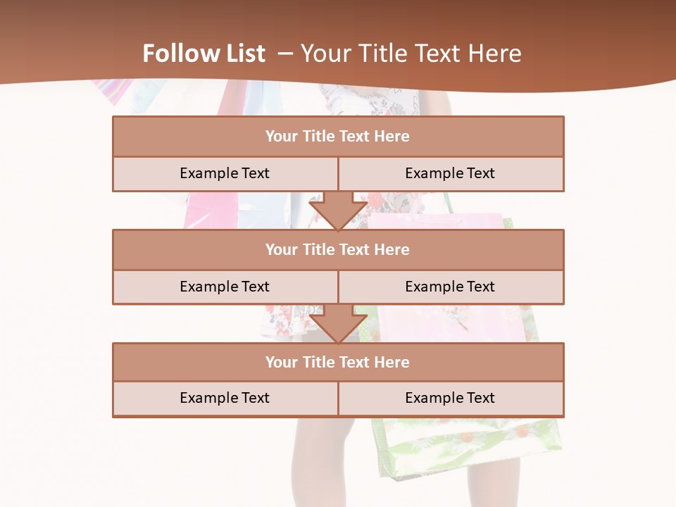 White Joy Shopper PowerPoint Template