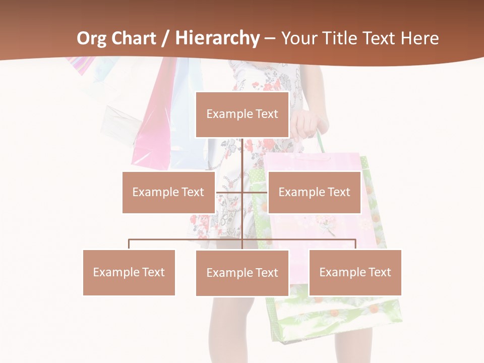 White Joy Shopper PowerPoint Template