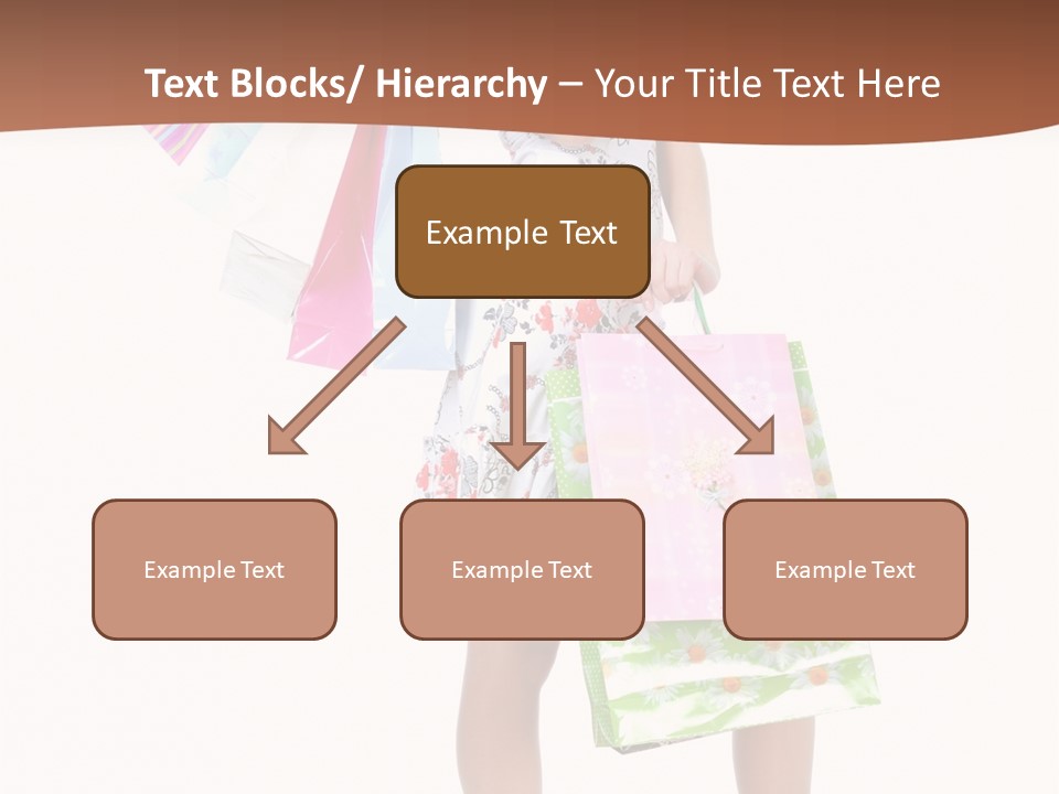 White Joy Shopper PowerPoint Template