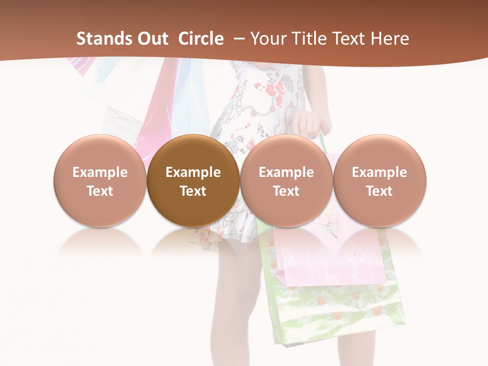 White Joy Shopper PowerPoint Template