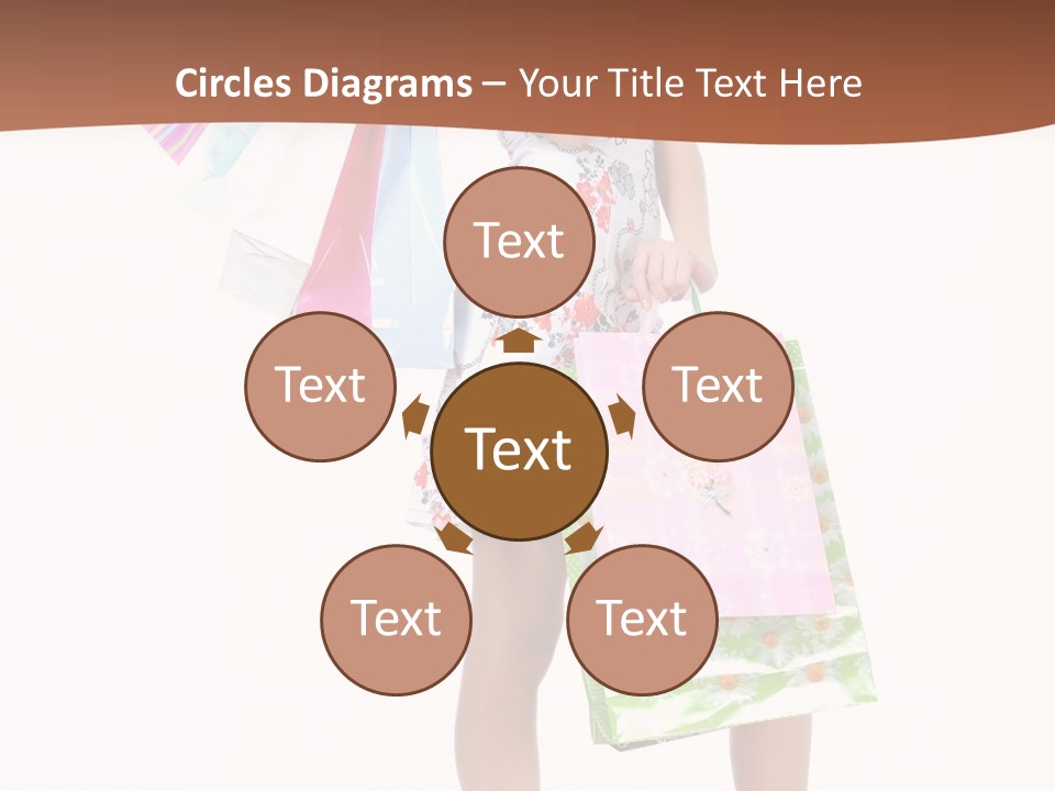 White Joy Shopper PowerPoint Template