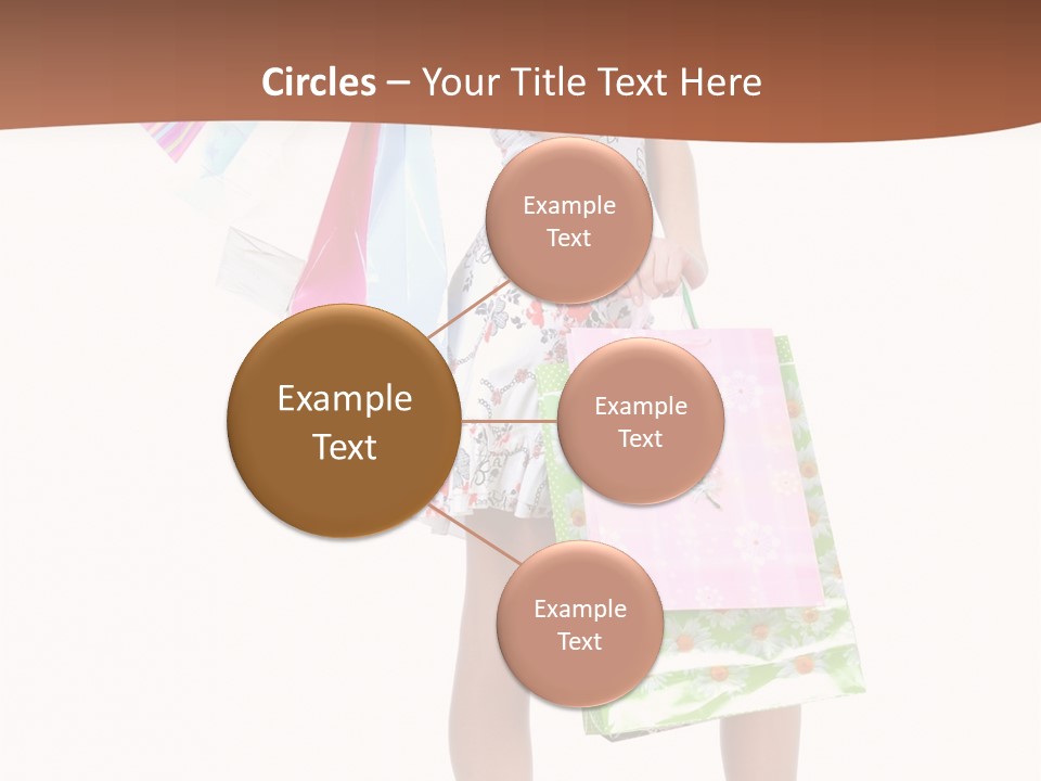 White Joy Shopper PowerPoint Template