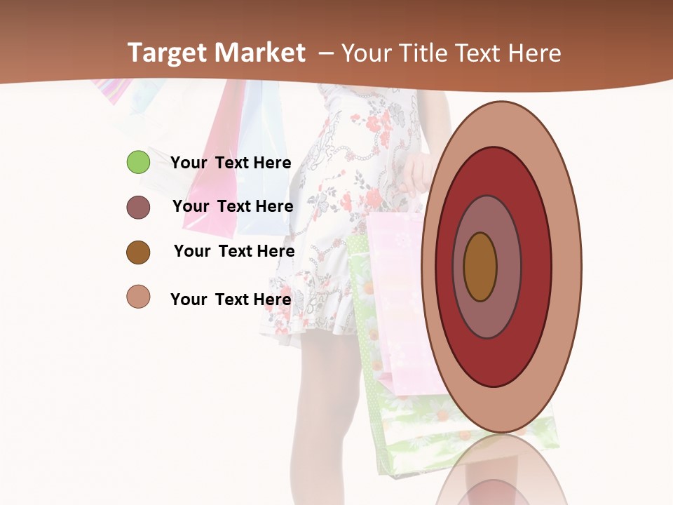White Joy Shopper PowerPoint Template