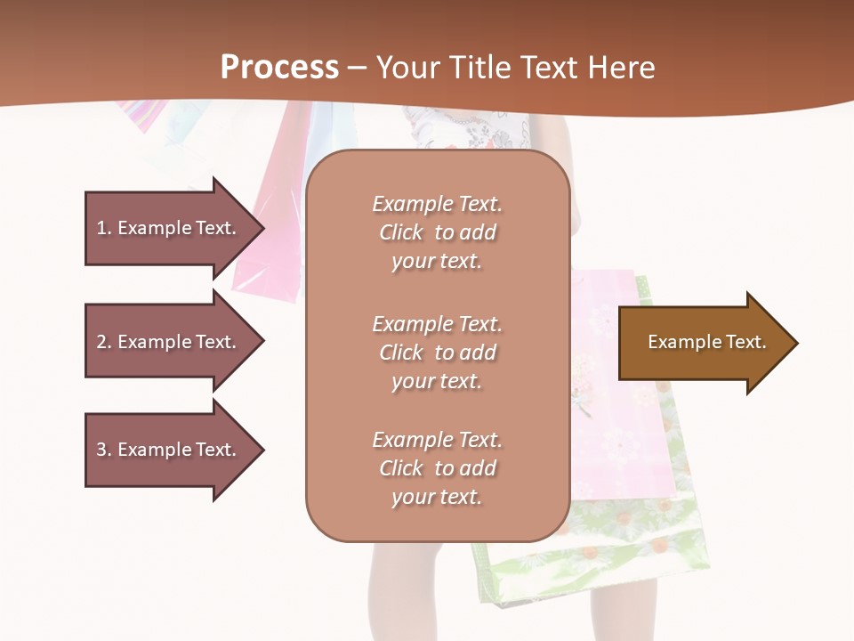 White Joy Shopper PowerPoint Template