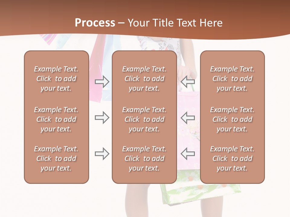 White Joy Shopper PowerPoint Template