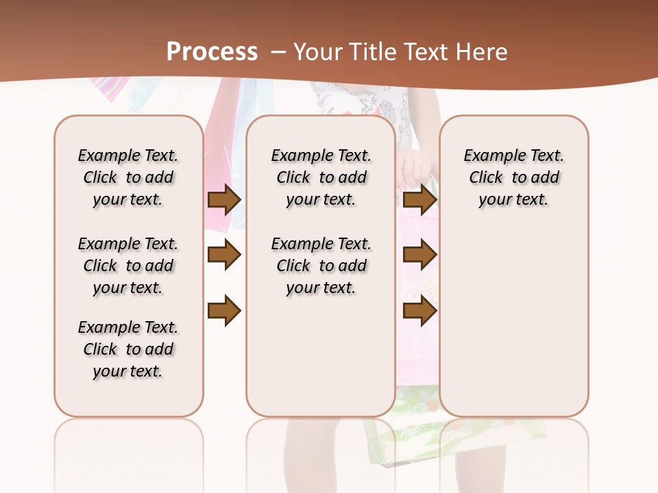 White Joy Shopper PowerPoint Template