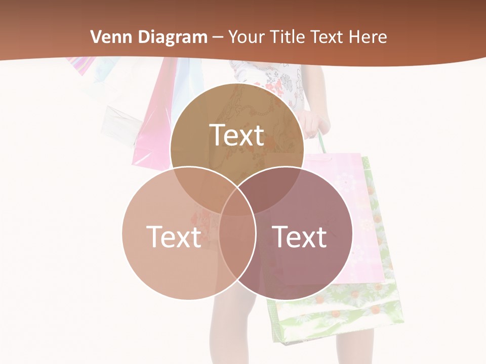 White Joy Shopper PowerPoint Template