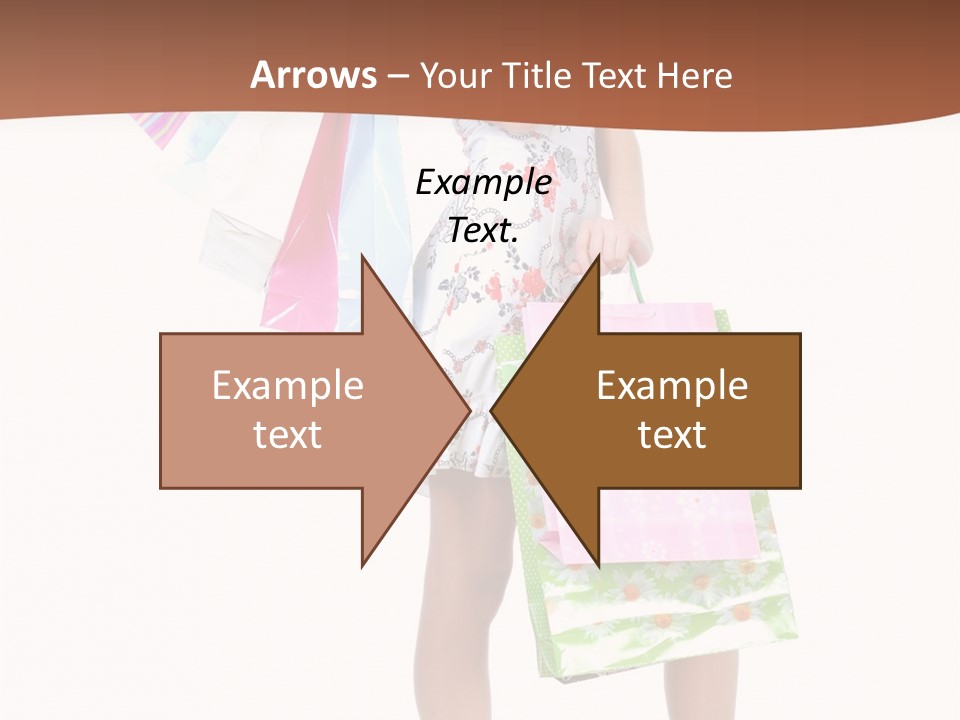 White Joy Shopper PowerPoint Template