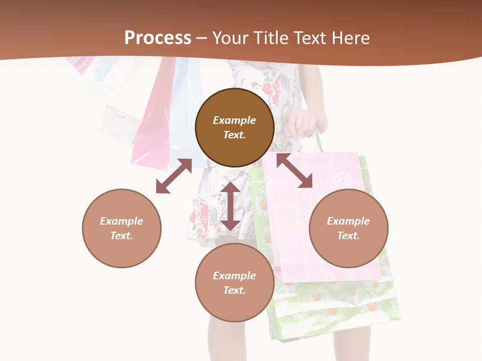 White Joy Shopper PowerPoint Template