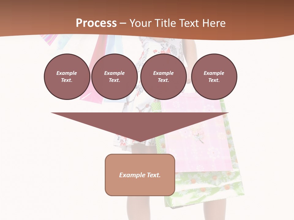 White Joy Shopper PowerPoint Template