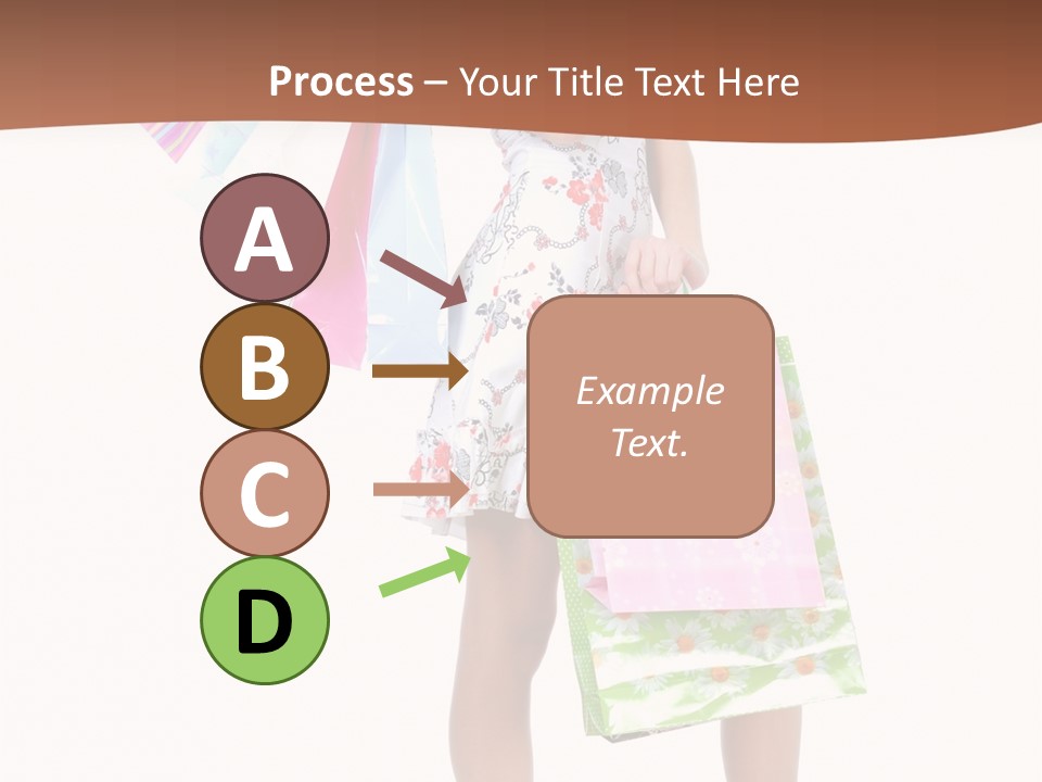 White Joy Shopper PowerPoint Template