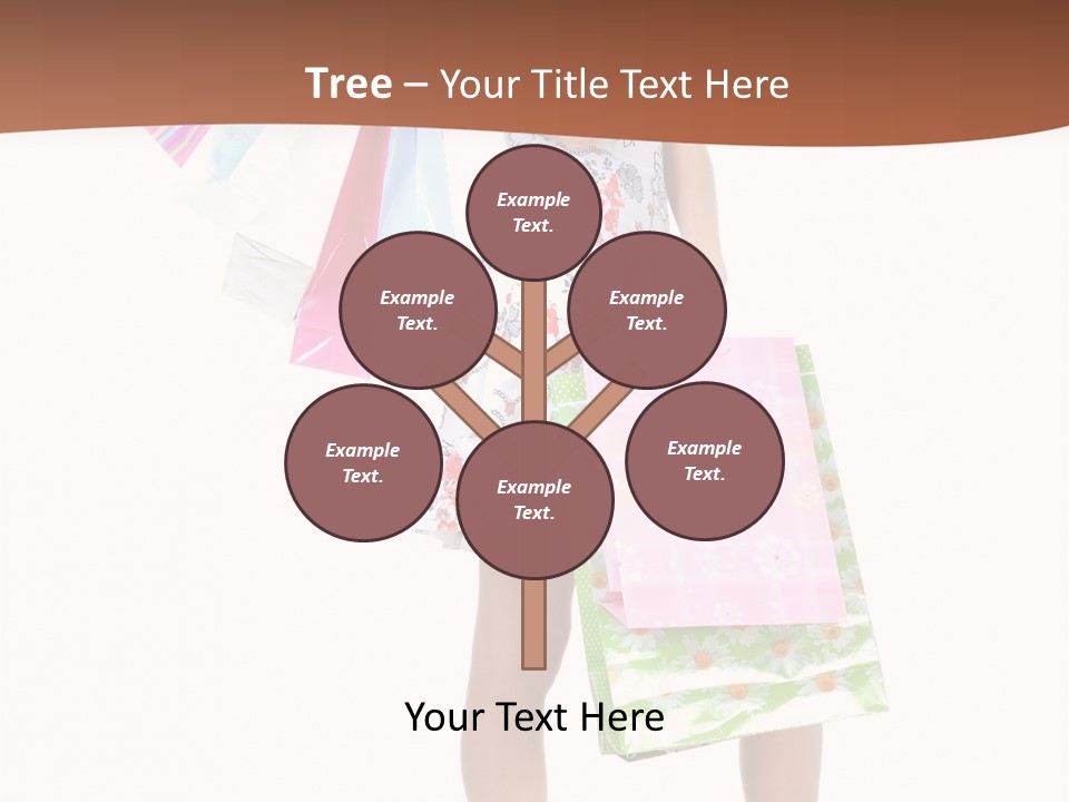 White Joy Shopper PowerPoint Template