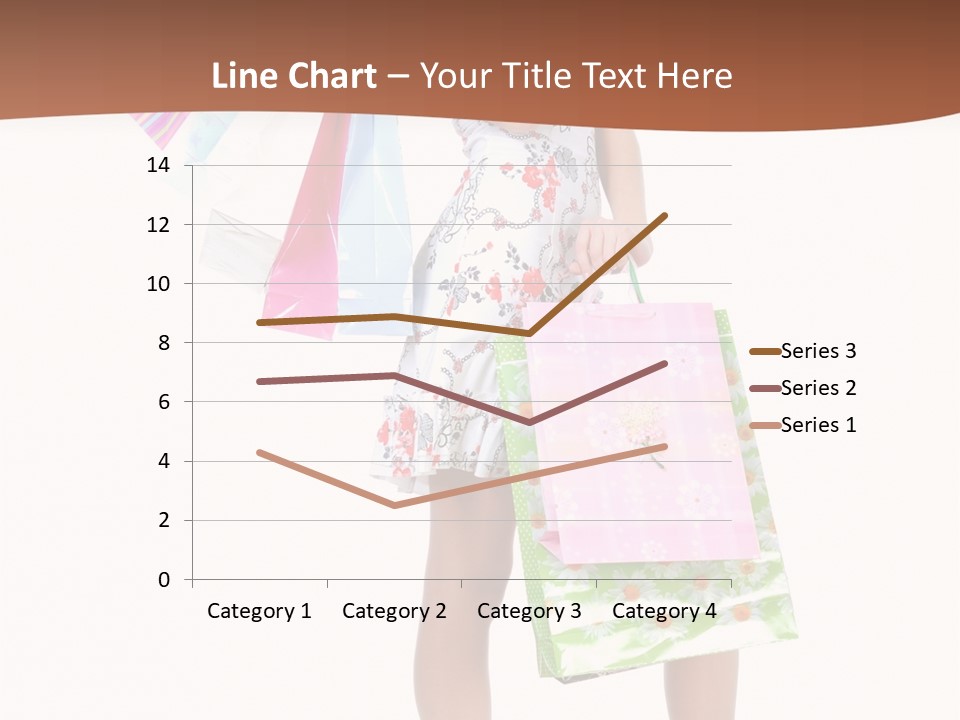 White Joy Shopper PowerPoint Template