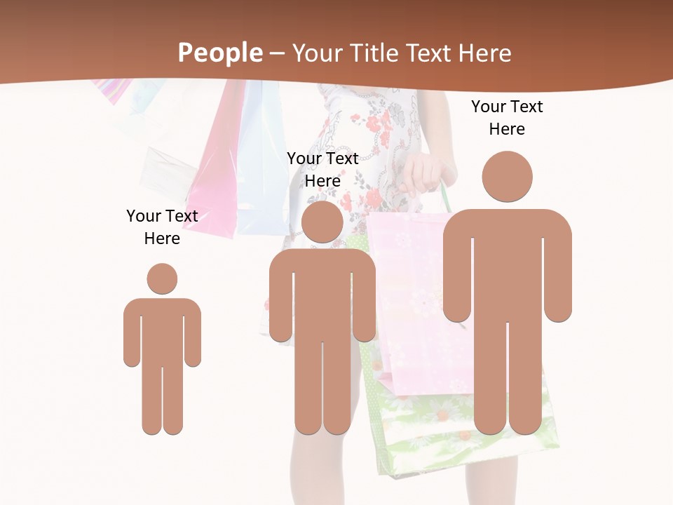 White Joy Shopper PowerPoint Template