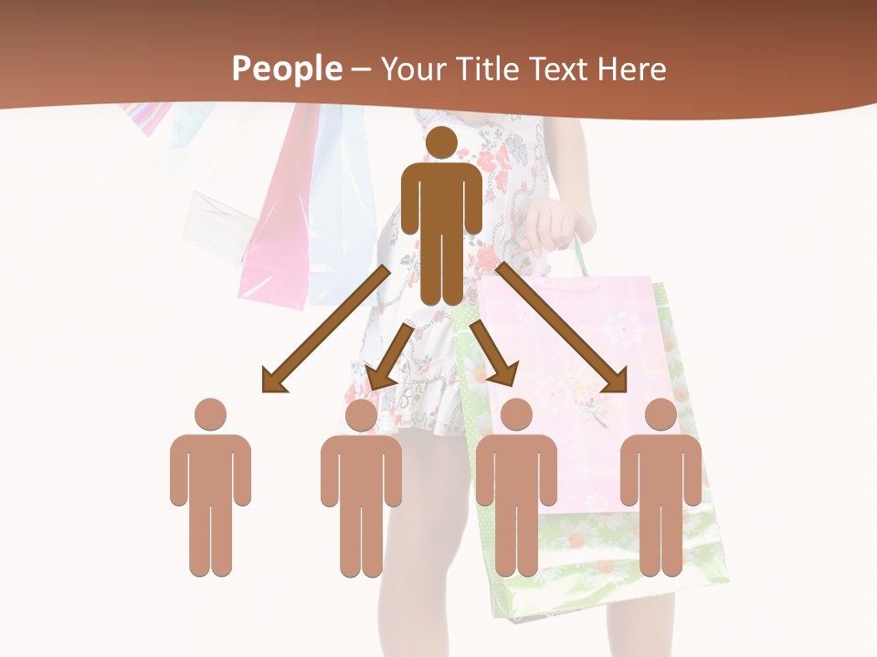 White Joy Shopper PowerPoint Template