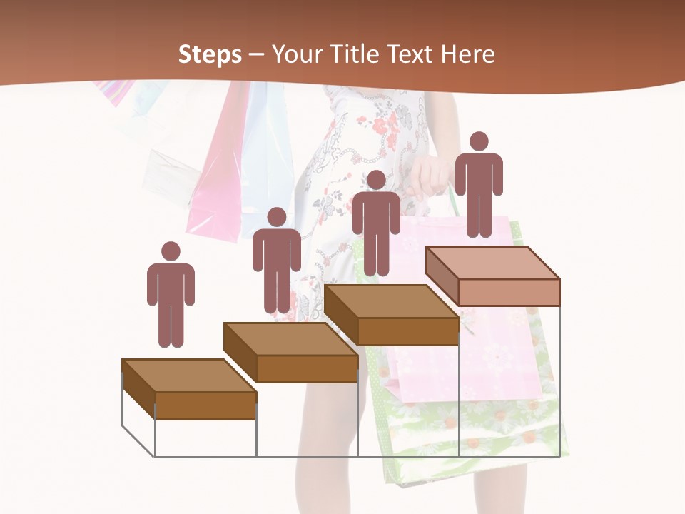 White Joy Shopper PowerPoint Template