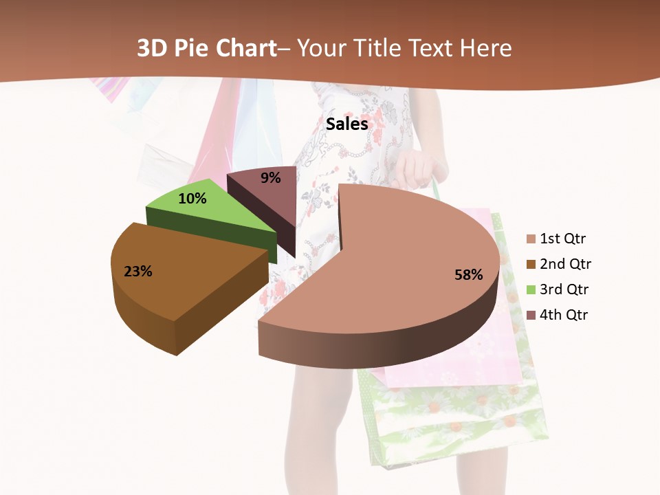 White Joy Shopper PowerPoint Template