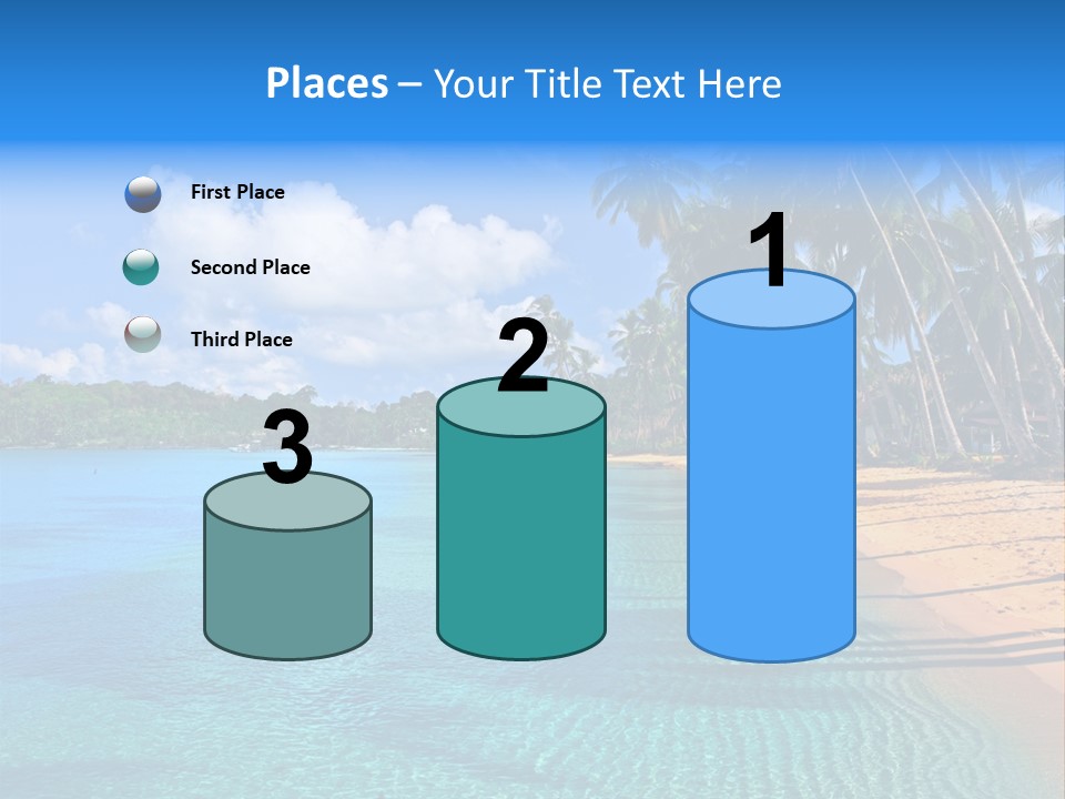 Tribal Turquoise Border PowerPoint Template