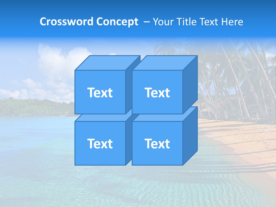 Tribal Turquoise Border PowerPoint Template