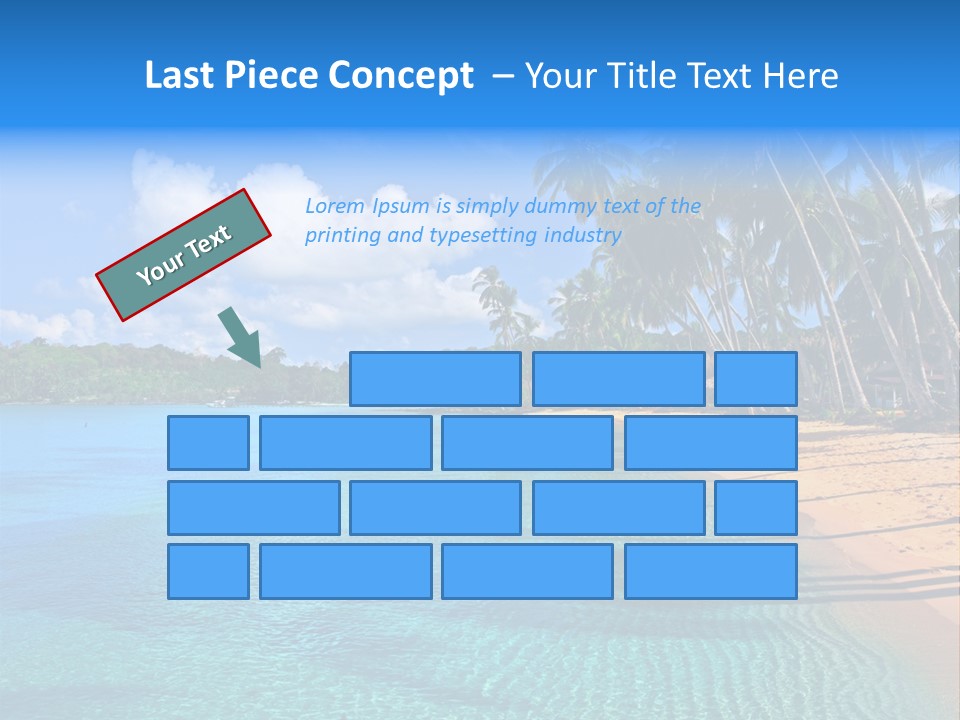 Tribal Turquoise Border PowerPoint Template