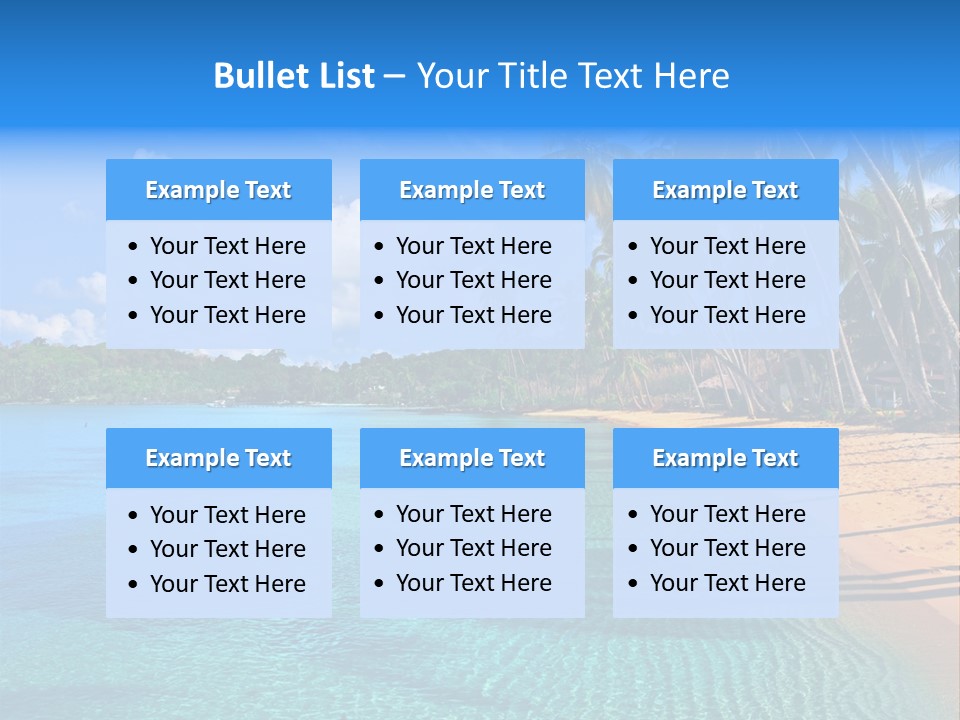 Tribal Turquoise Border PowerPoint Template