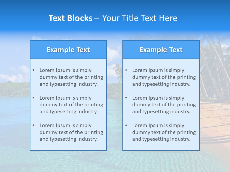 Tribal Turquoise Border PowerPoint Template