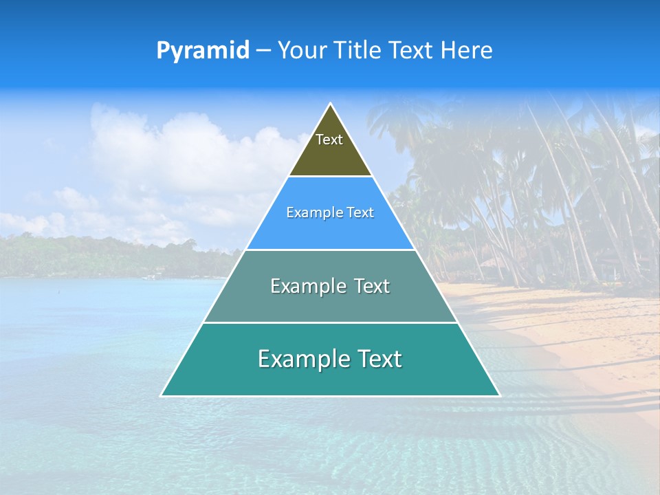 Tribal Turquoise Border PowerPoint Template