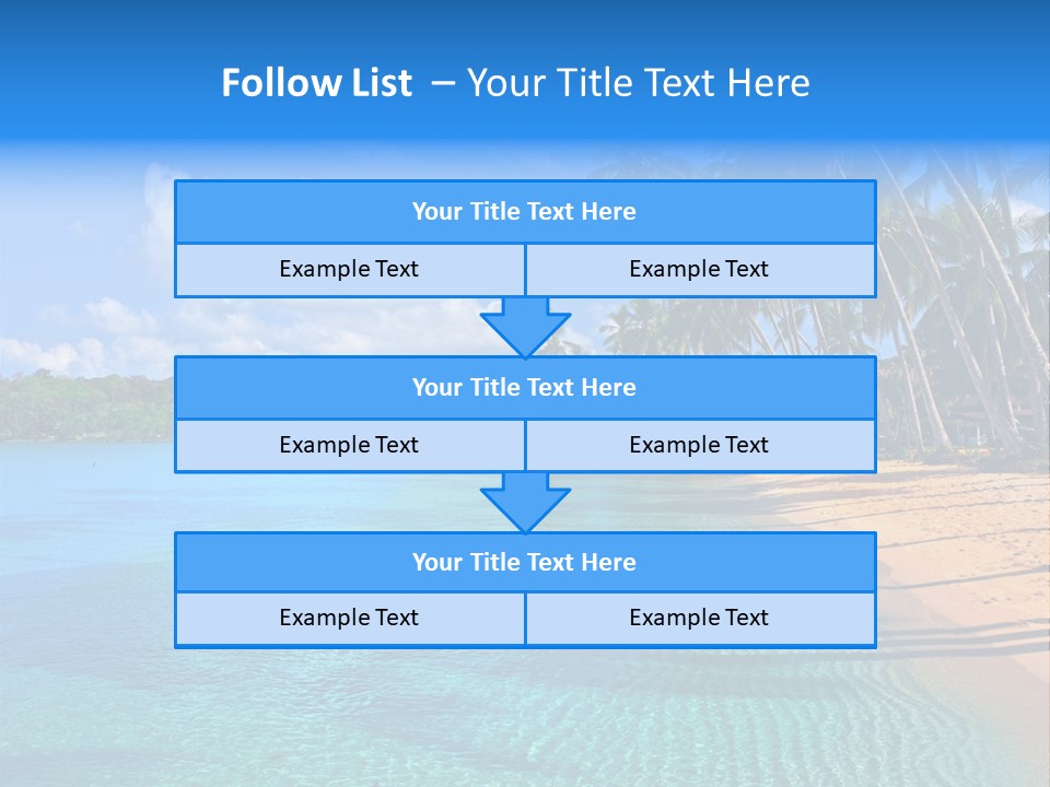 Tribal Turquoise Border PowerPoint Template