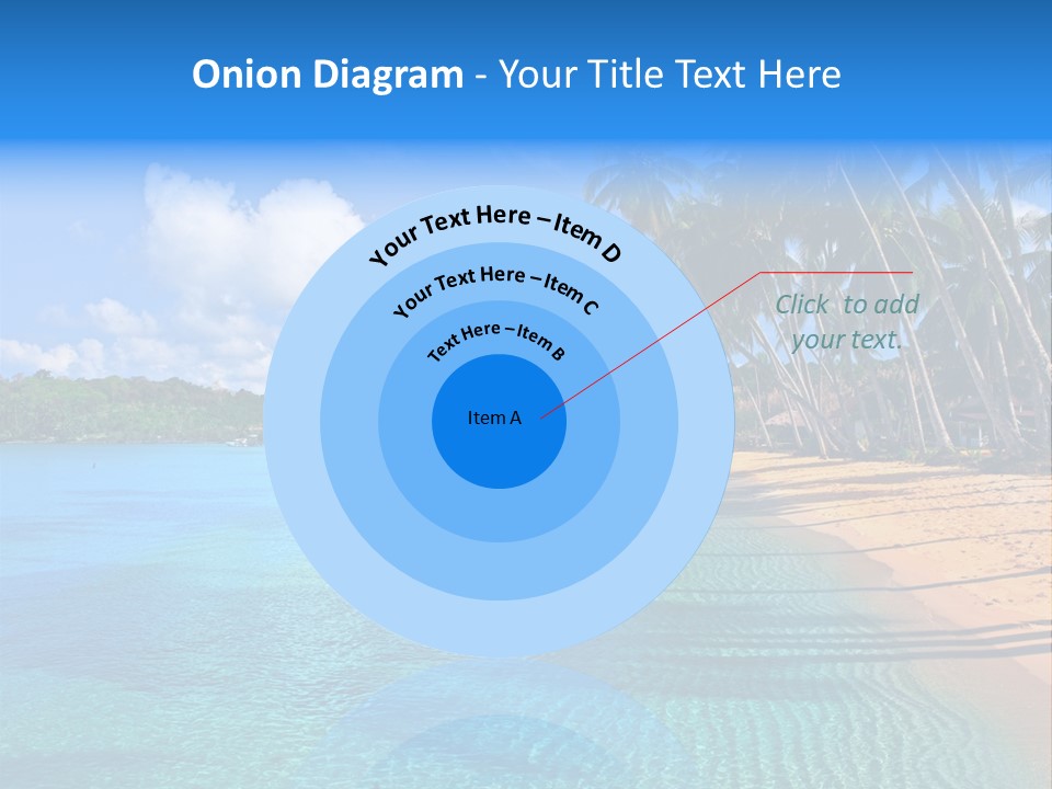 Tribal Turquoise Border PowerPoint Template