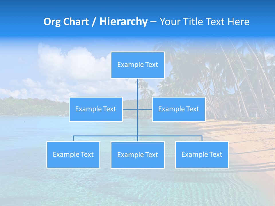 Tribal Turquoise Border PowerPoint Template