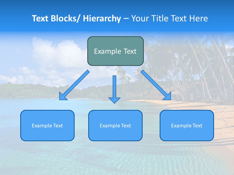 Tribal Turquoise Border PowerPoint Template
