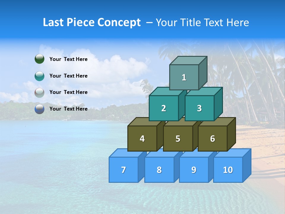 Tribal Turquoise Border PowerPoint Template