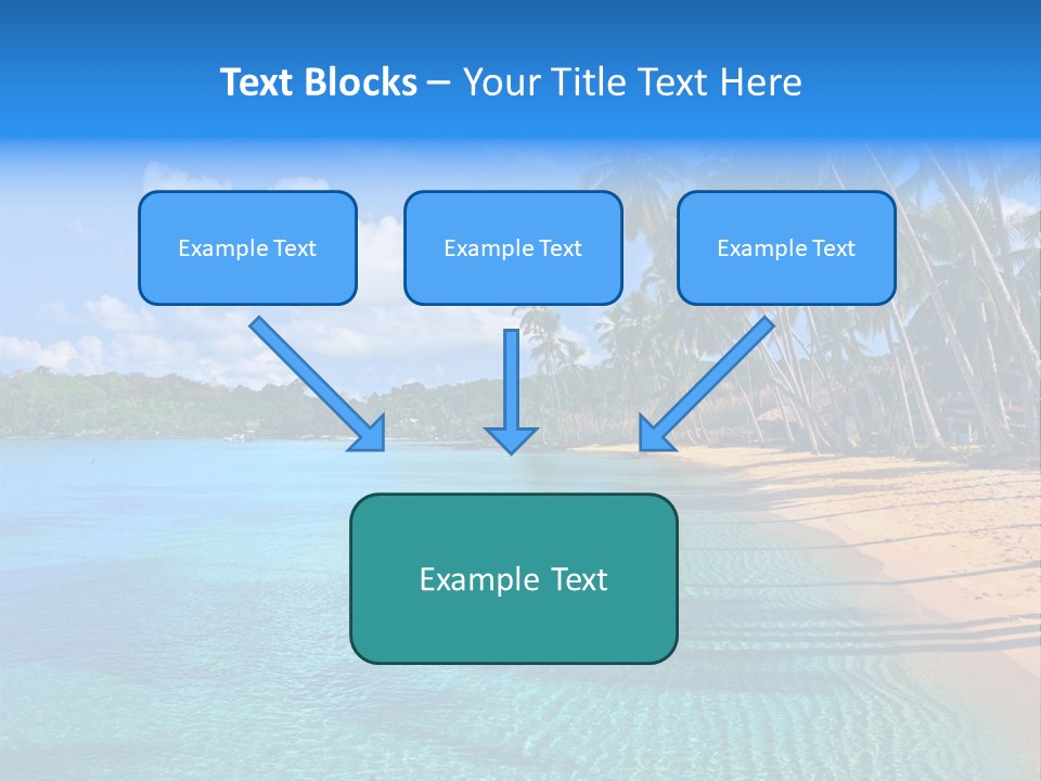 Tribal Turquoise Border PowerPoint Template