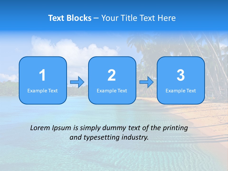 Tribal Turquoise Border PowerPoint Template