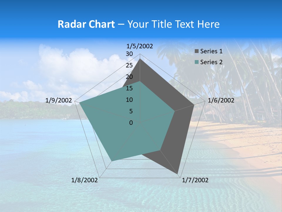 Tribal Turquoise Border PowerPoint Template
