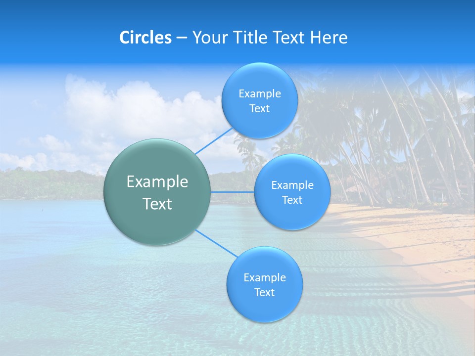 Tribal Turquoise Border PowerPoint Template