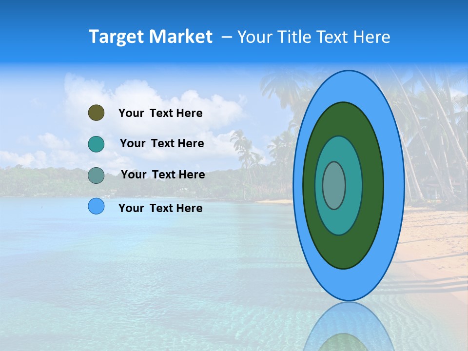 Tribal Turquoise Border PowerPoint Template