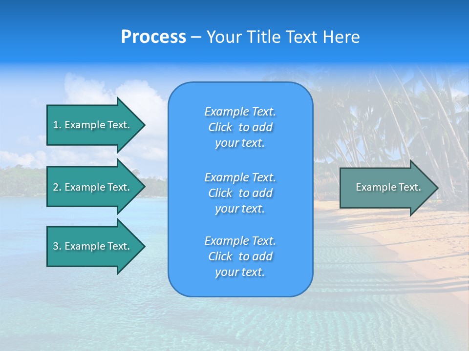 Tribal Turquoise Border PowerPoint Template
