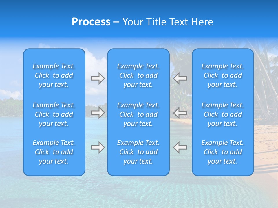 Tribal Turquoise Border PowerPoint Template