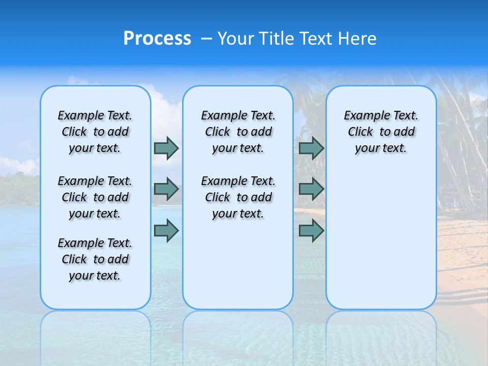 Tribal Turquoise Border PowerPoint Template