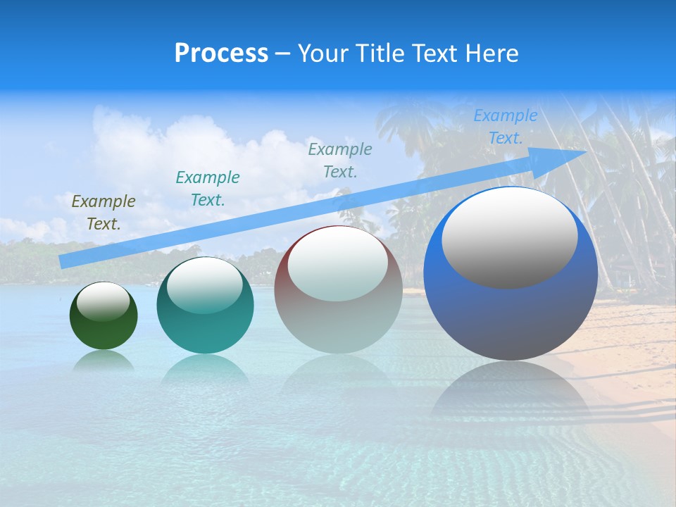 Tribal Turquoise Border PowerPoint Template