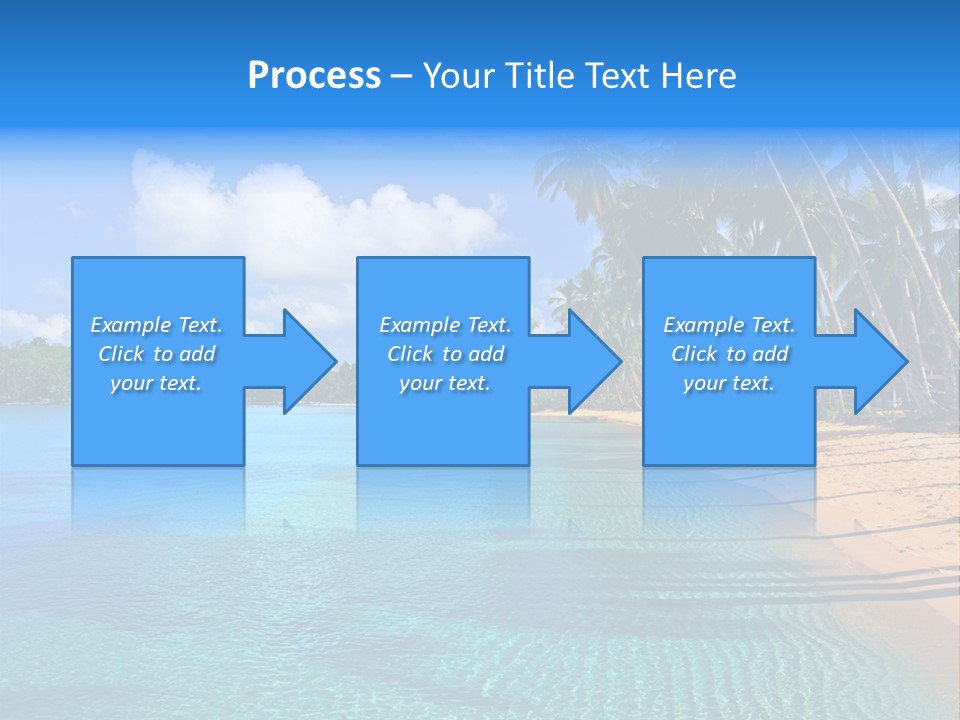 Tribal Turquoise Border PowerPoint Template