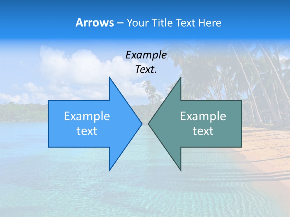 Tribal Turquoise Border PowerPoint Template