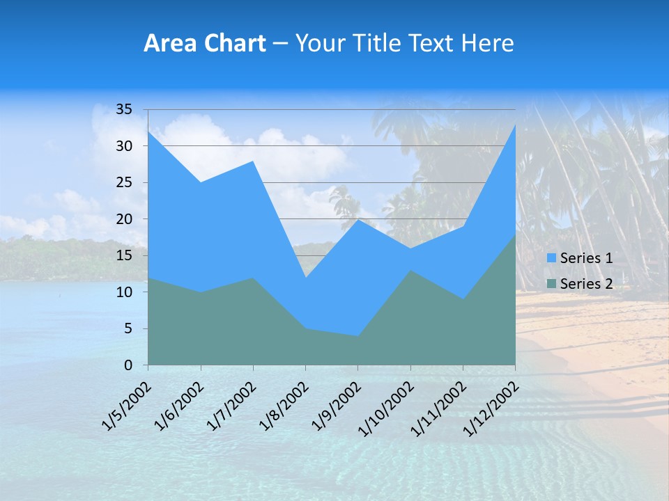 Tribal Turquoise Border PowerPoint Template
