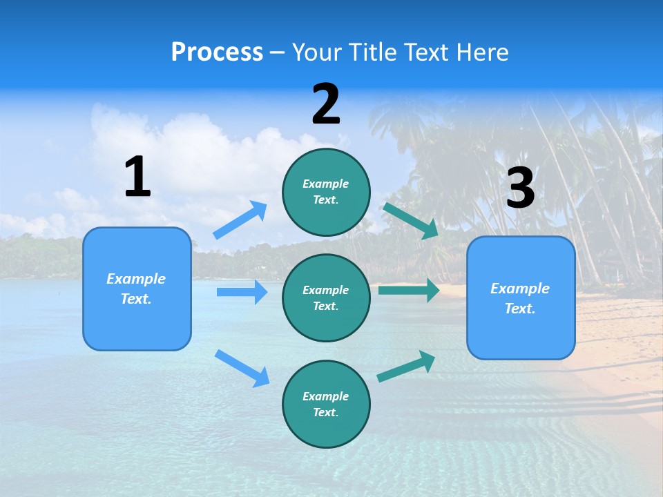 Tribal Turquoise Border PowerPoint Template