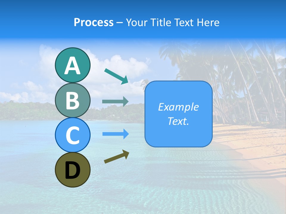 Tribal Turquoise Border PowerPoint Template